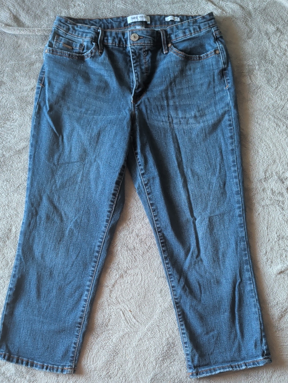 Nine West Dark Blue Cropped Jeans